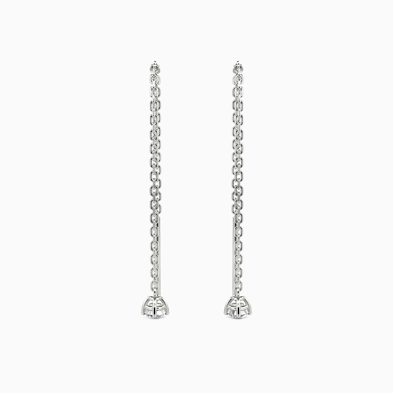 "Love Paradise" Round Cut Threader Earrings