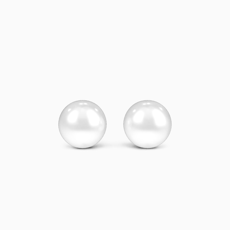 "Whispers of Devotion" 9.0-9.5mm Freshwater Pearl Stud Earrings