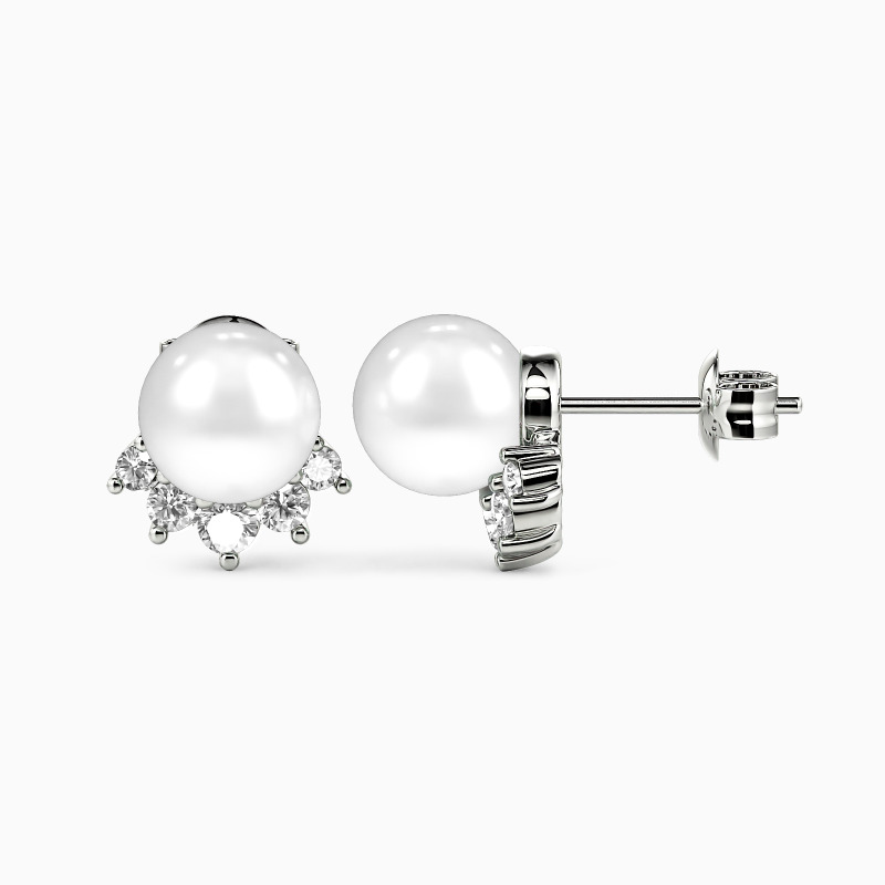 "Pearl Grace" 7.5-8.0mm Freshwater Pearl Stud Earrings
