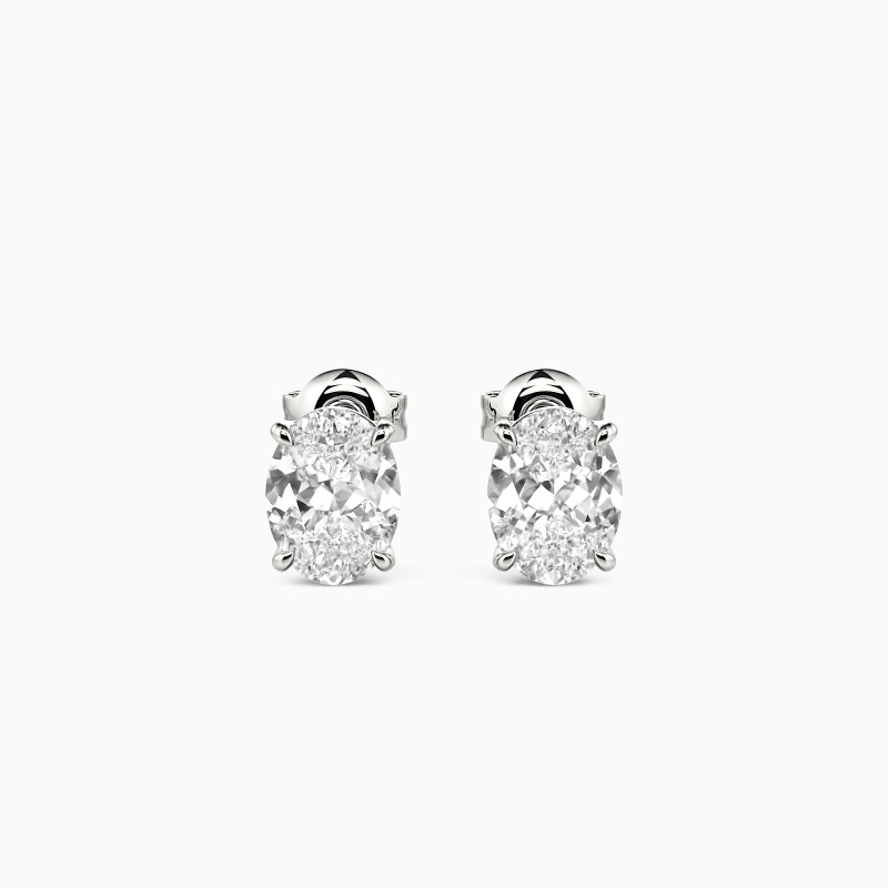 "Ethereal" Oval Cut Stud Earrings