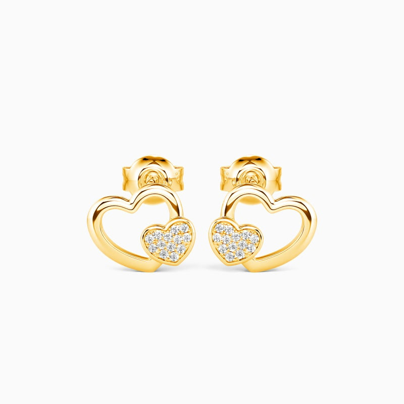 "Better Together" Round Cut Stud Earrings