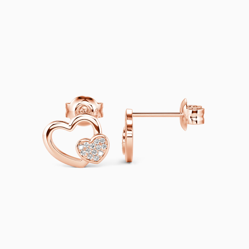 "Better Together" Round Cut Stud Earrings