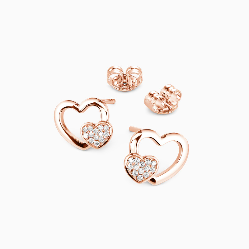 "Better Together" Round Cut Stud Earrings