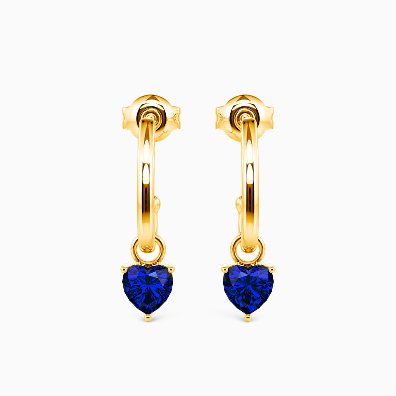 "Pulse of Love" Heart Cut Drop Earrings