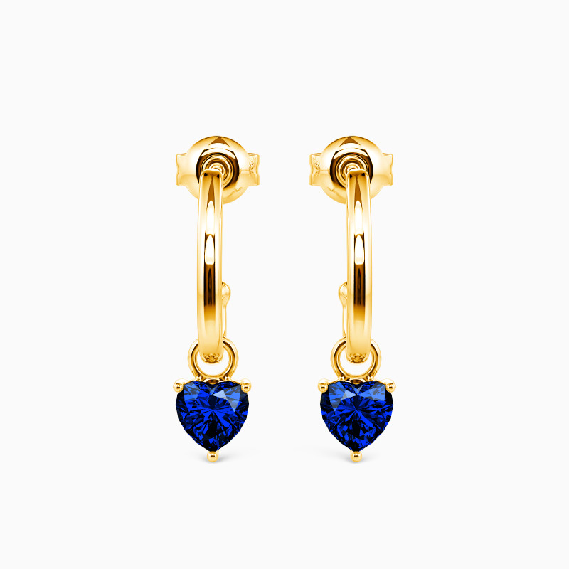 "Pulse of Love" Heart Cut Drop Earrings
