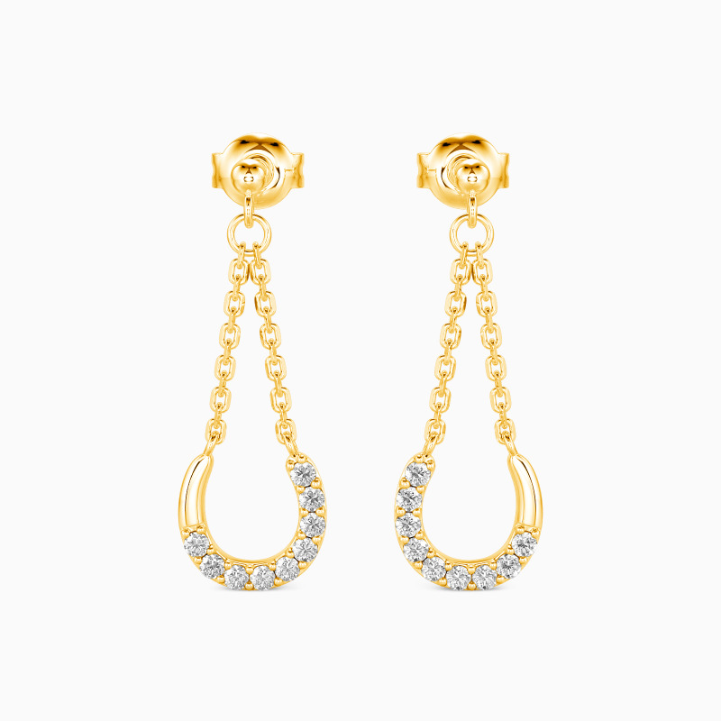 「大人可愛い」ホースシュー ピアス