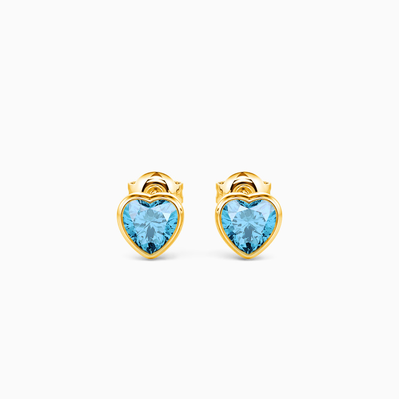 "Dear Me" Heart Cut Stud Earrings