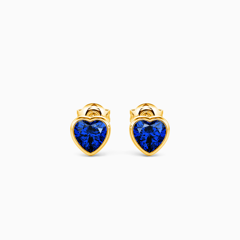 "Dear Me" Heart Cut Stud Earrings