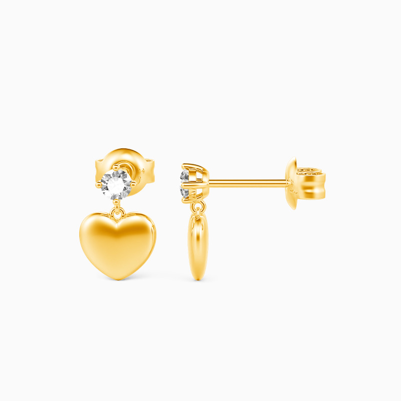 "Love is All About" Round Cut Drop Earrings