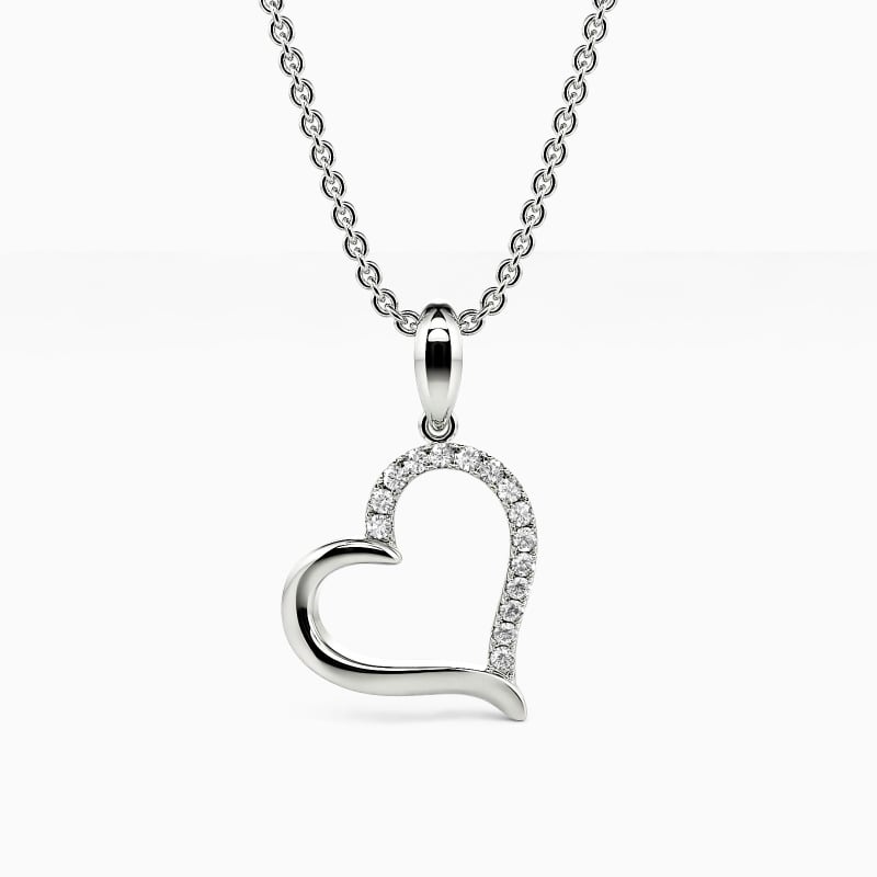 "True Heart" Round Cut Necklace