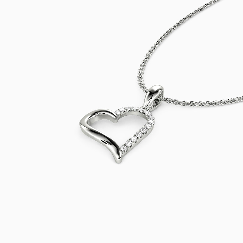 "True Heart" Round Cut Necklace