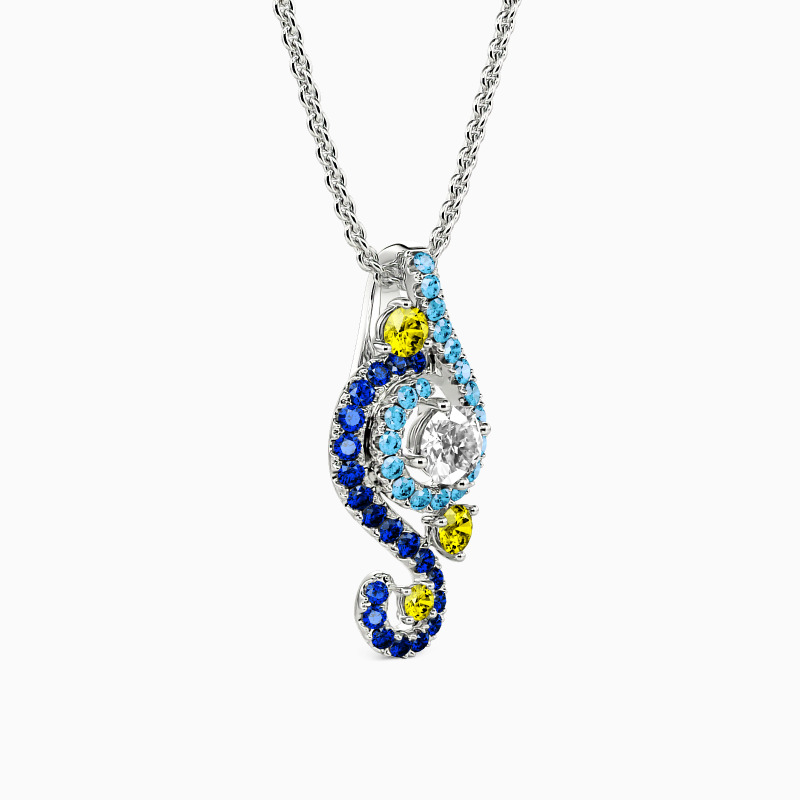 "The Starry Night" Round Cut Necklace