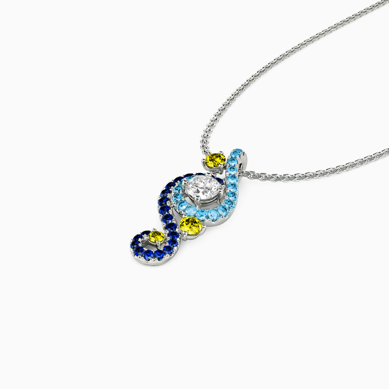 "The Starry Night" Round Cut Necklace