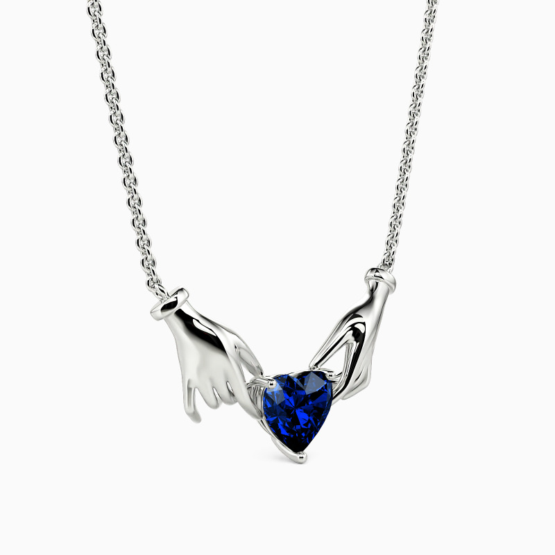 "Dedication Of Love" Heart Cut Necklace