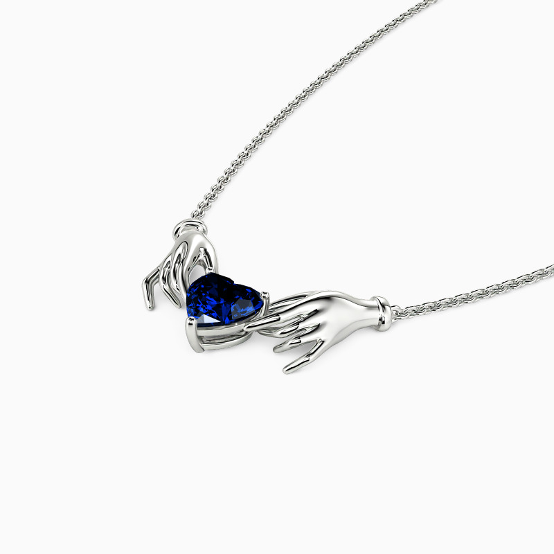 "Dedication Of Love" Heart Cut Necklace