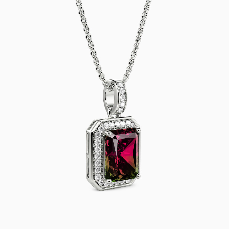 "The Brightest Star In The Night Sky" Emerald Cut Necklace