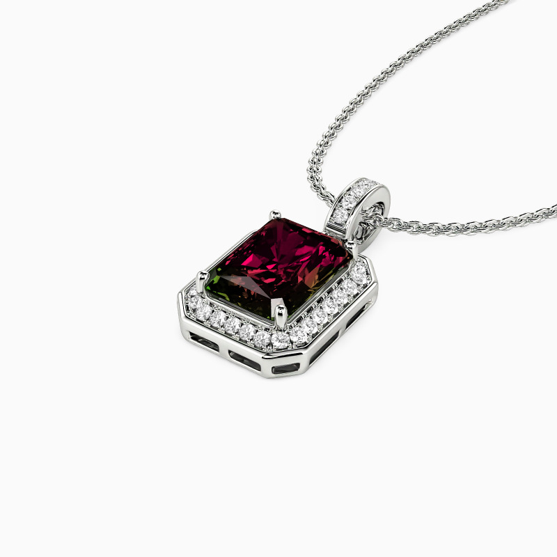 "The Brightest Star In The Night Sky" Emerald Cut Necklace