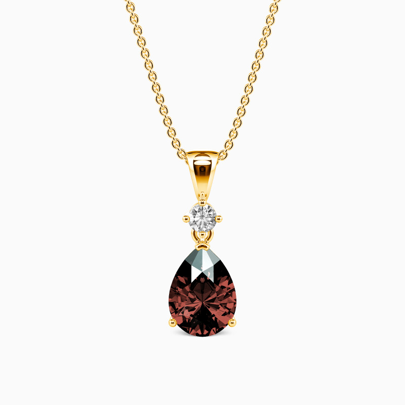 「シンプルで美しい」ペアカット ペンダント ネックレス 2.0ct 45cm