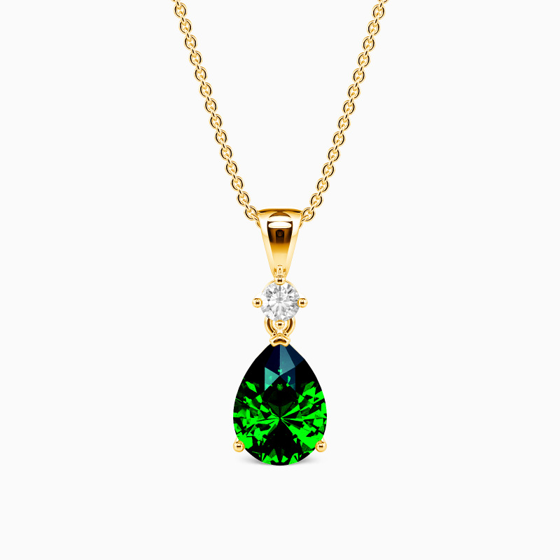 SHE·SAID·YES "Magic in Your Eyes" Pear Cut Pendant Jewelry Chain