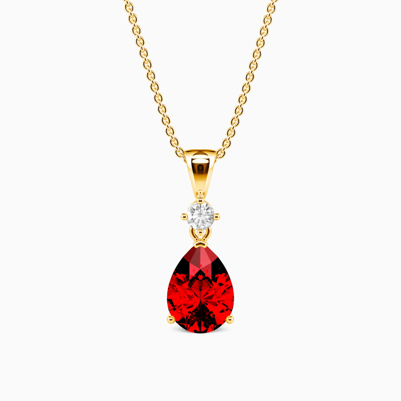 SHE·SAID·YES "Magic in Your Eyes" Pear Cut Pendant Jewelry Chain