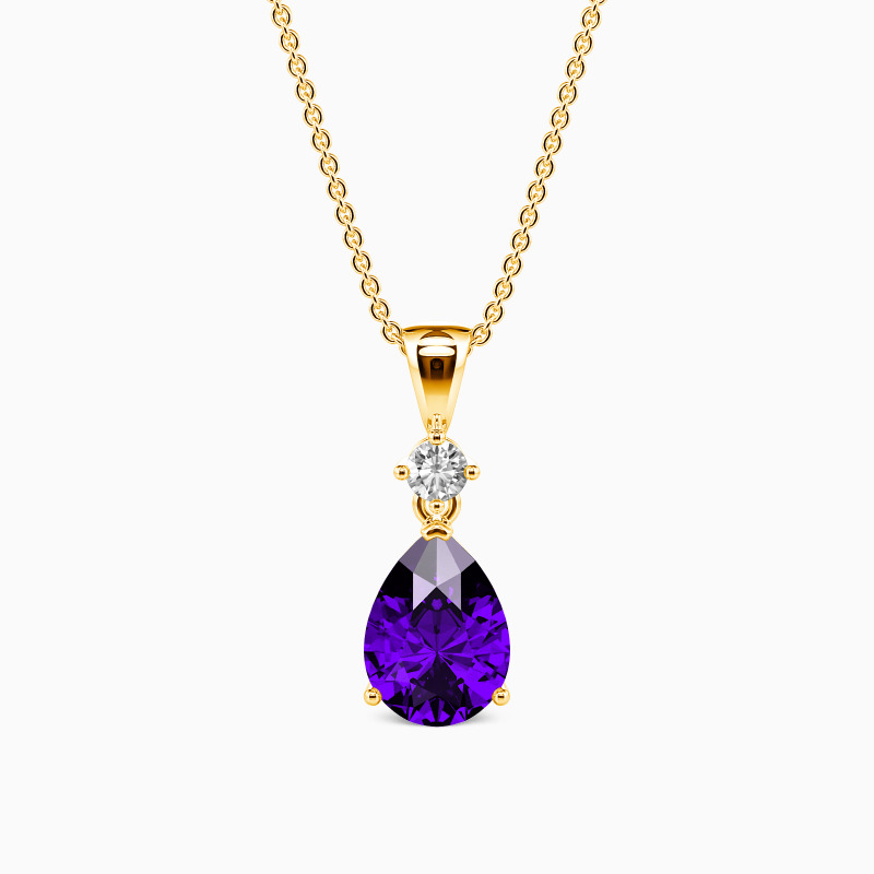 SHE·SAID·YES "Magic in Your Eyes" Pear Cut Pendant Jewelry Chain