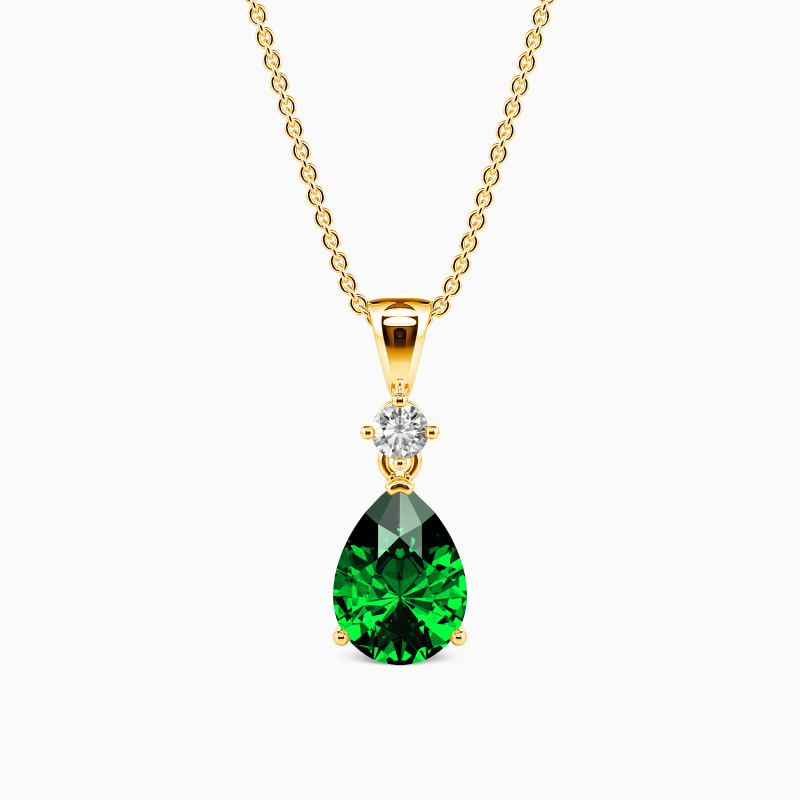 SHE·SAID·YES "Magic in Your Eyes" Pear Cut Pendant Jewelry Chain