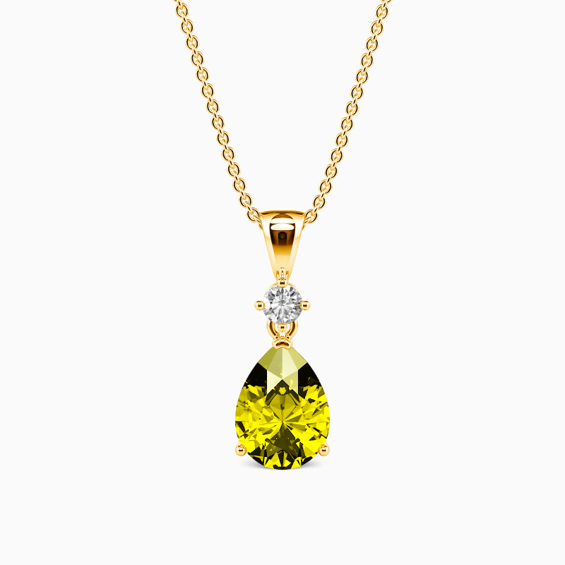 SHE·SAID·YES "Magic in Your Eyes" Pear Cut Pendant Jewelry Chain