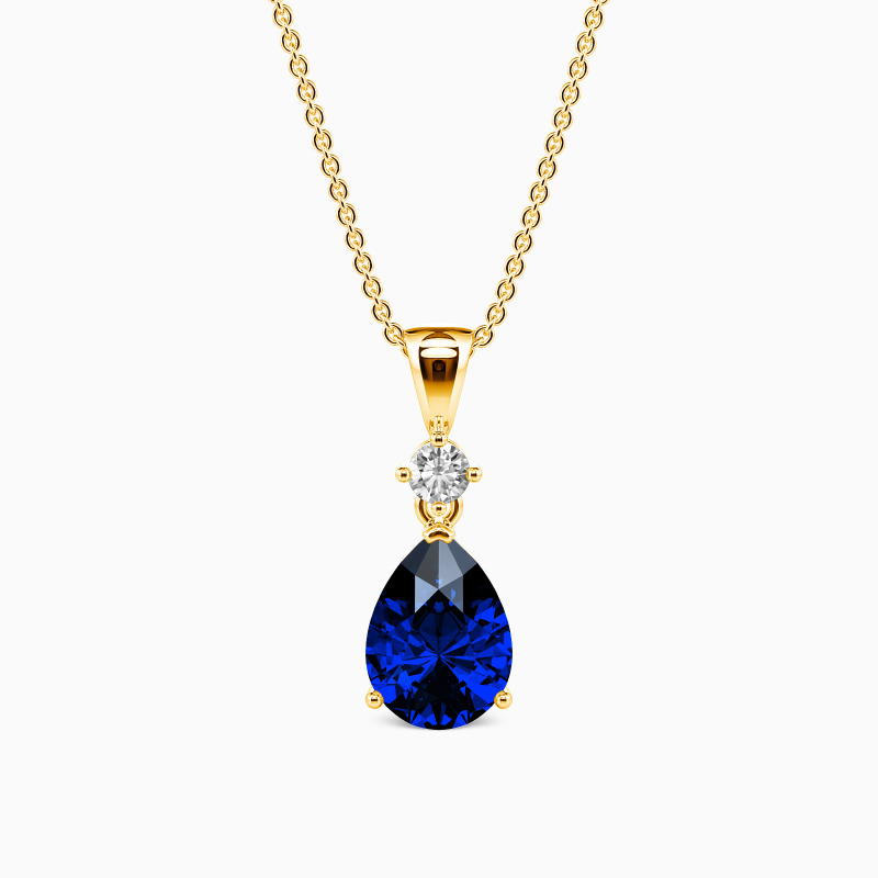 SHE·SAID·YES "Magic in Your Eyes" Pear Cut Pendant Jewelry Chain