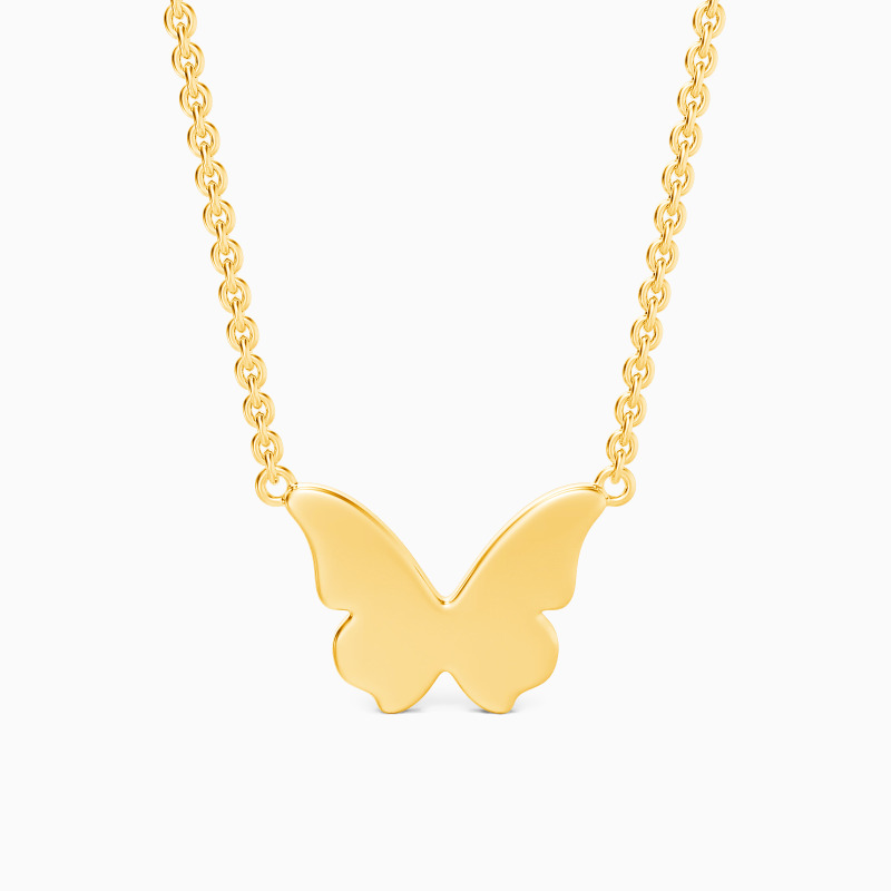 "Kiss from a Rose" Butterfly Necklace