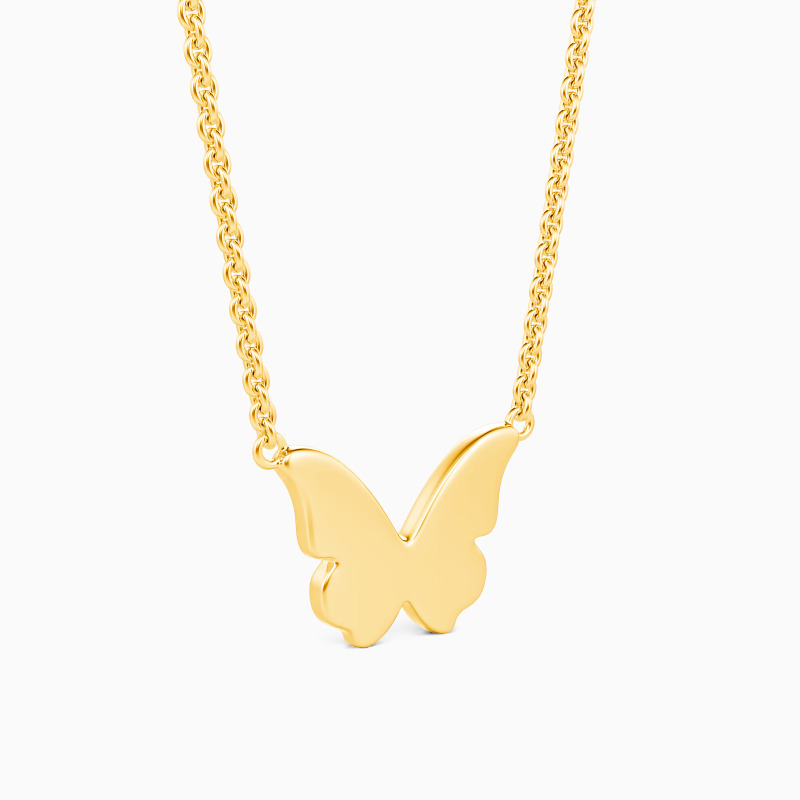 "Kiss From A Rose" Butterfly Necklace