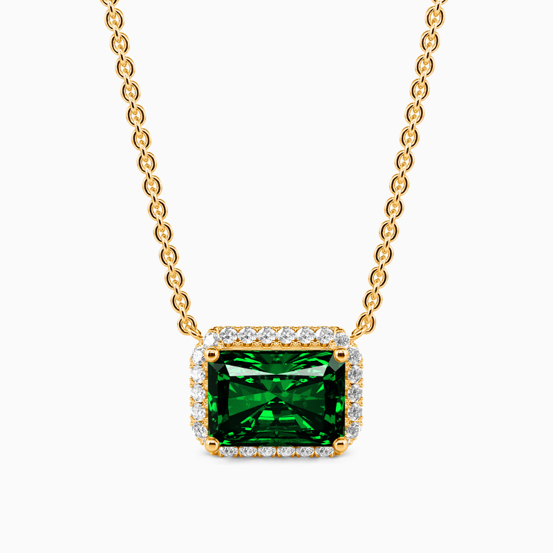 "My Only Thought" Emerald Cut Necklace