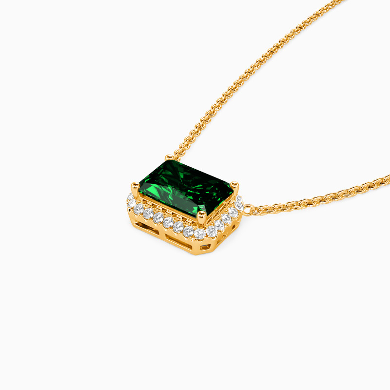 "My Only Thought" Emerald Cut Necklace