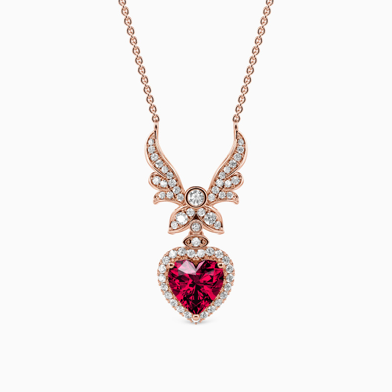 "Angel’s Heart" Halo Necklace