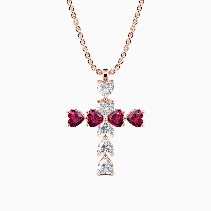 "Heart to Faith" Cross Necklace