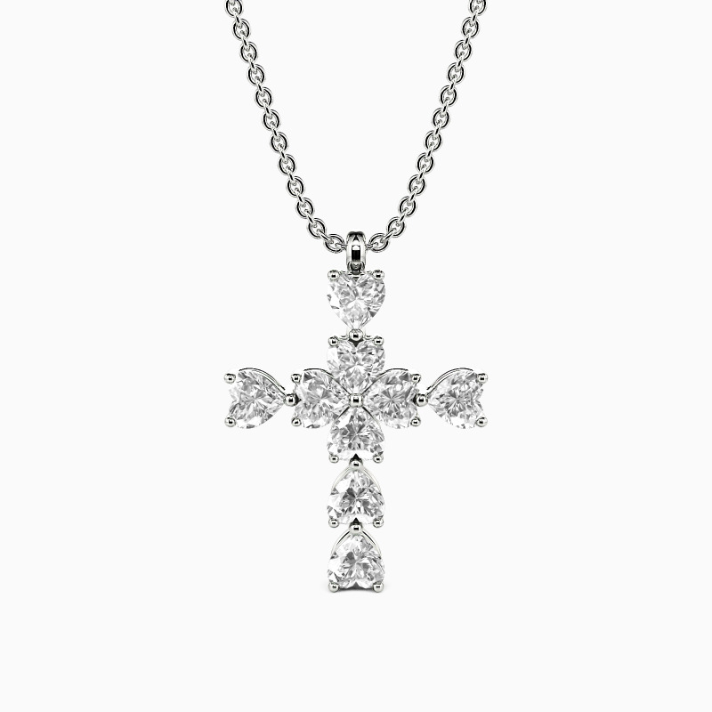 "Heart to Faith" Cross Necklace