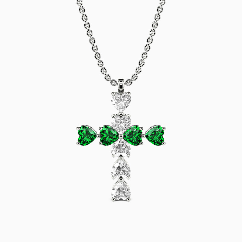 "Heart to Faith" Cross Necklace