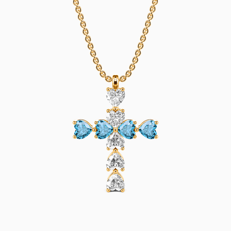"Heart to Faith" Cross Necklace