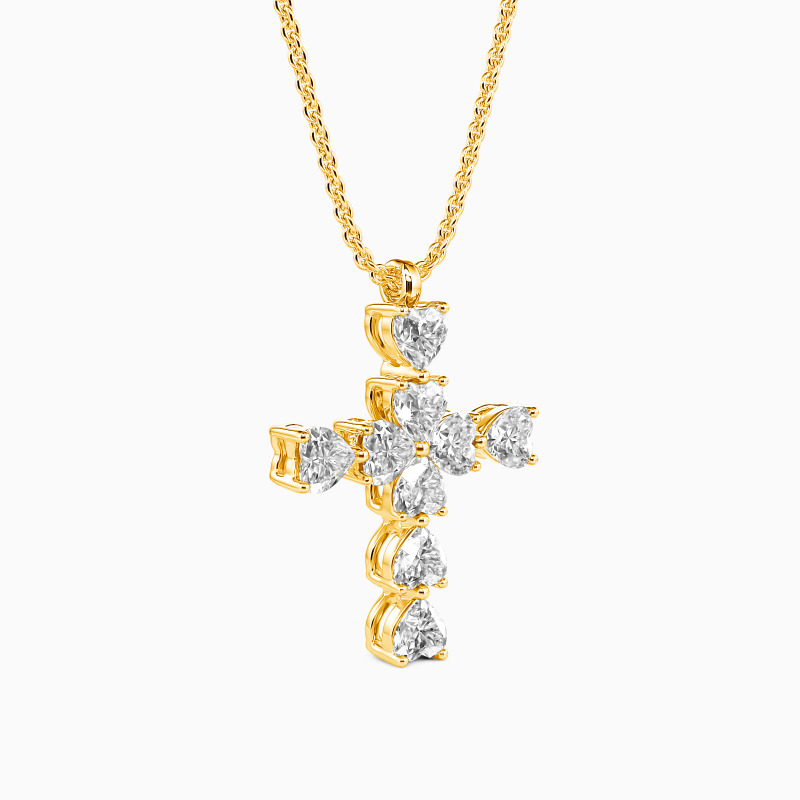"Heart to Faith" Cross Necklace