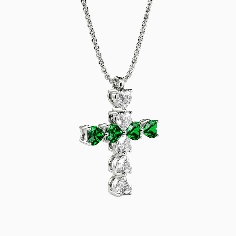 "Heart to Faith" Cross Necklace