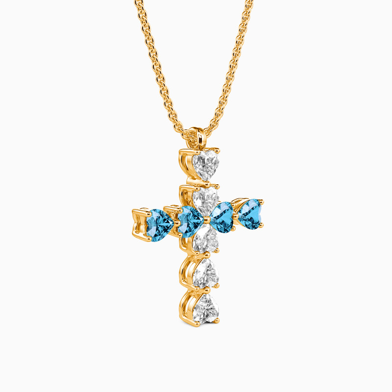 "Heart to Faith" Cross Necklace