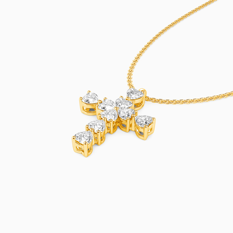 "Heart to Faith" Cross Necklace