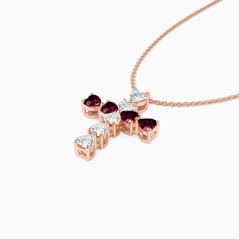 "Heart to Faith" Cross Necklace