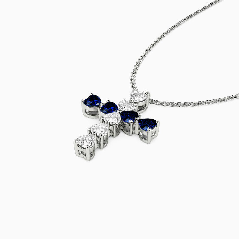 "Heart to Faith" Cross Necklace