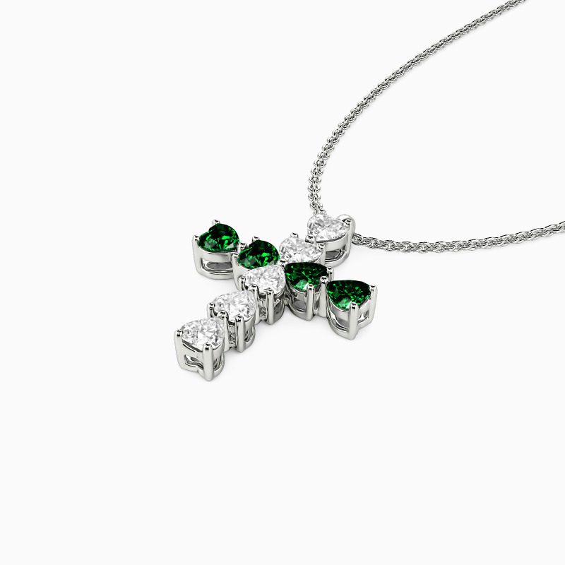 "Heart to Faith" Cross Necklace