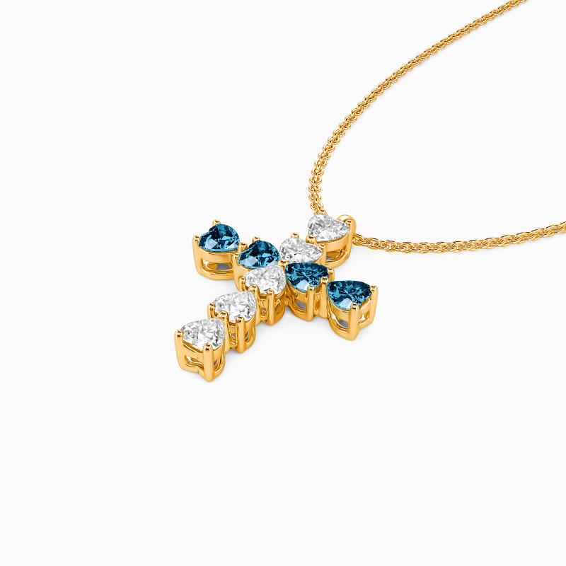 "Heart to Faith" Cross Necklace