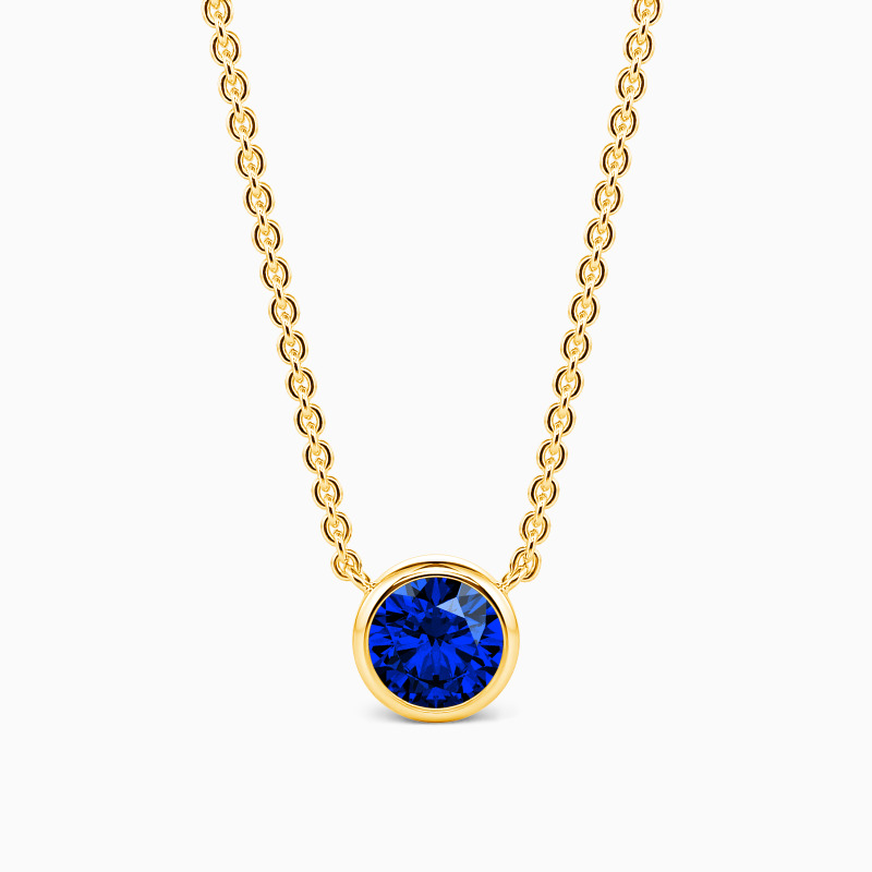 "Miss You Every Day" Round Cut Necklace
