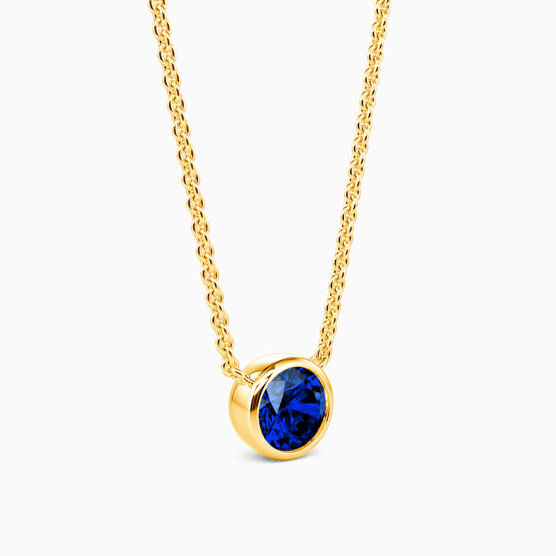 "Miss You Every Day" Round Cut Necklace