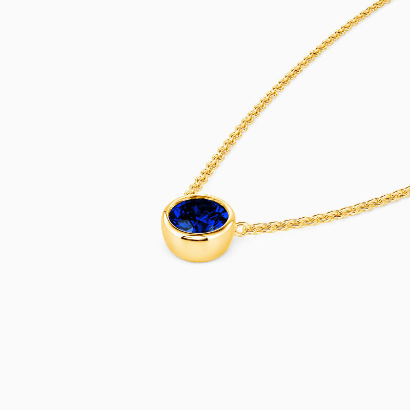 "Miss You Every Day" Round Cut Necklace