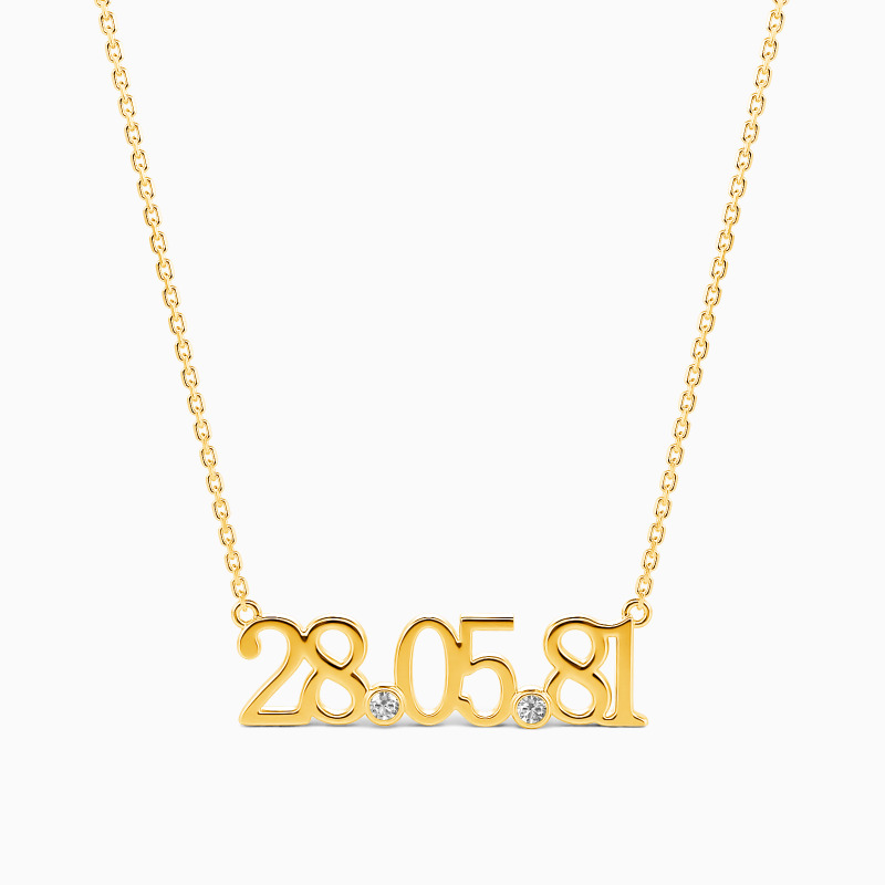 "Forever Now" Personalized Date Necklace