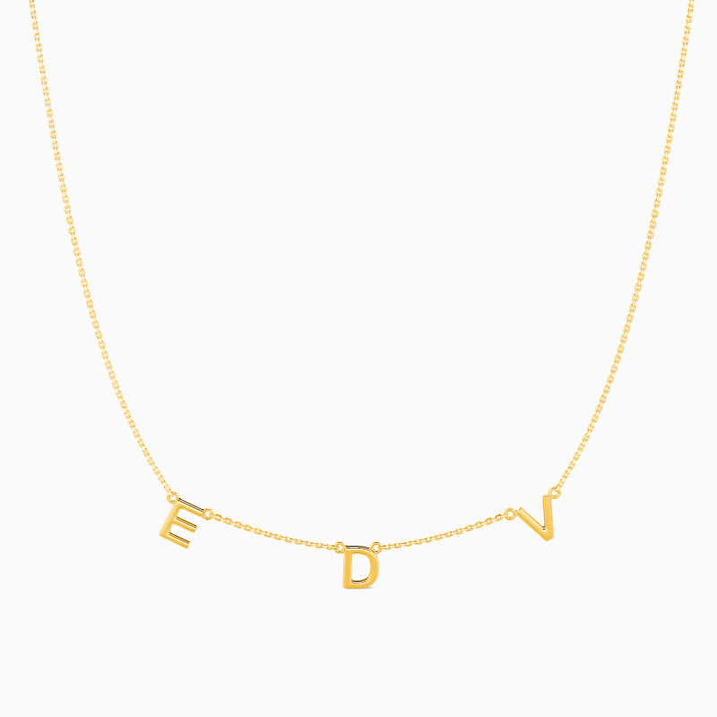 "Badges of the Beloved" Personalized Initial Necklace